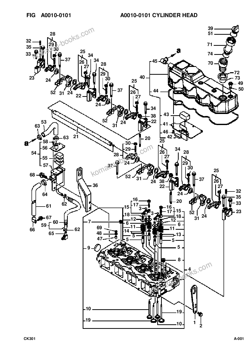 Komatsu ck30-1 s/n a30001-up Parts catalog cover Page 3