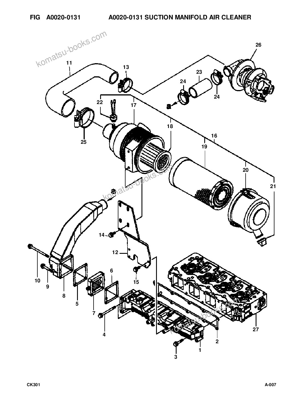 Komatsu ck30-1 s/n a30001-up Parts catalog cover Page 6