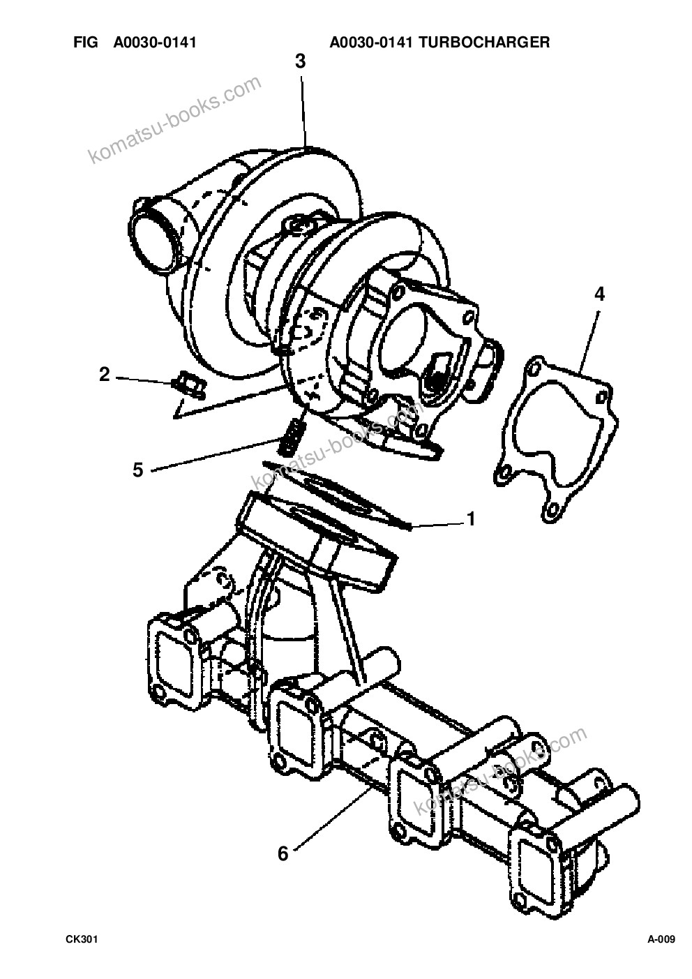 Komatsu ck30-1 s/n a30001-up Parts catalog cover Page 8