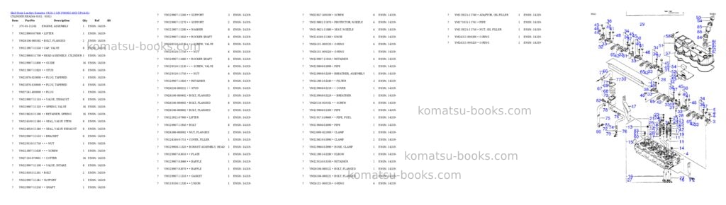 Komatsu ck35-1 s/n f00003 and up Parts catalog cover