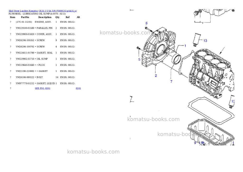 Komatsu ck35-1 usa s/n f00003-up Parts catalog cover Page 6 Komatsu ck35-1 usa s/n f00003-up Parts catalog cover Page 6