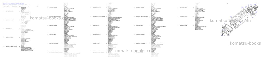 Komatsu cl290 s/n 370620051 - up Parts catalog cover Page 9 Komatsu cl290 s/n 370620051 - up Parts catalog cover Page 9