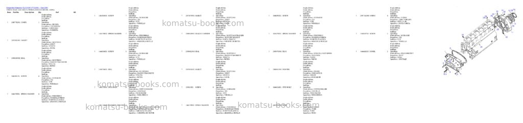 Komatsu cl310 s/n 377320051 - up Parts catalog cover Page 9 Komatsu cl310 s/n 377320051 - up Parts catalog cover Page 9