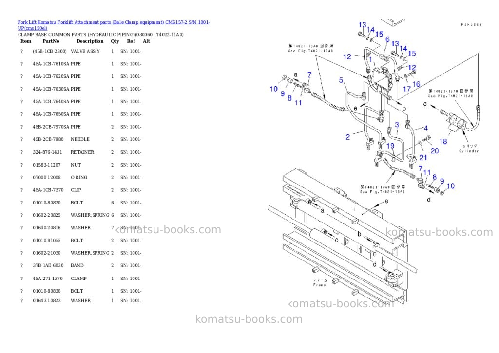 Komatsu cms157-2 s/n 1001-up Parts catalog cover Page 5 Komatsu cms157-2 s/n 1001-up Parts catalog cover Page 5