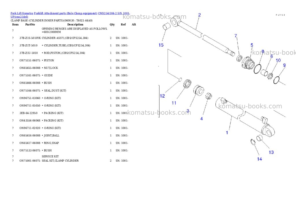 Komatsu cms254/304-2 s/n 1001-up Parts catalog cover Page 10 Komatsu cms254/304-2 s/n 1001-up Parts catalog cover Page 10