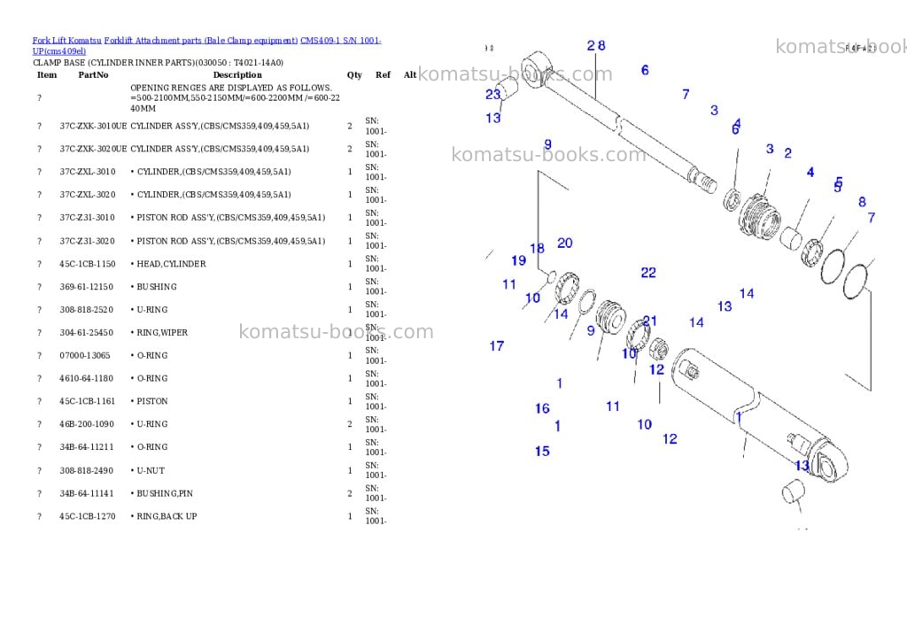 Komatsu cms409-1 s/n 1001-up Parts catalog cover Page 9 Komatsu cms409-1 s/n 1001-up Parts catalog cover Page 9