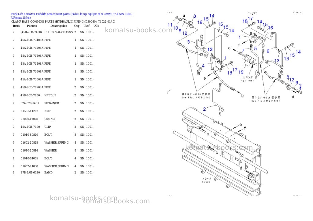 Komatsu cmw157-1 s/n 1001-up Parts catalog cover Page 5 Komatsu cmw157-1 s/n 1001-up Parts catalog cover Page 5