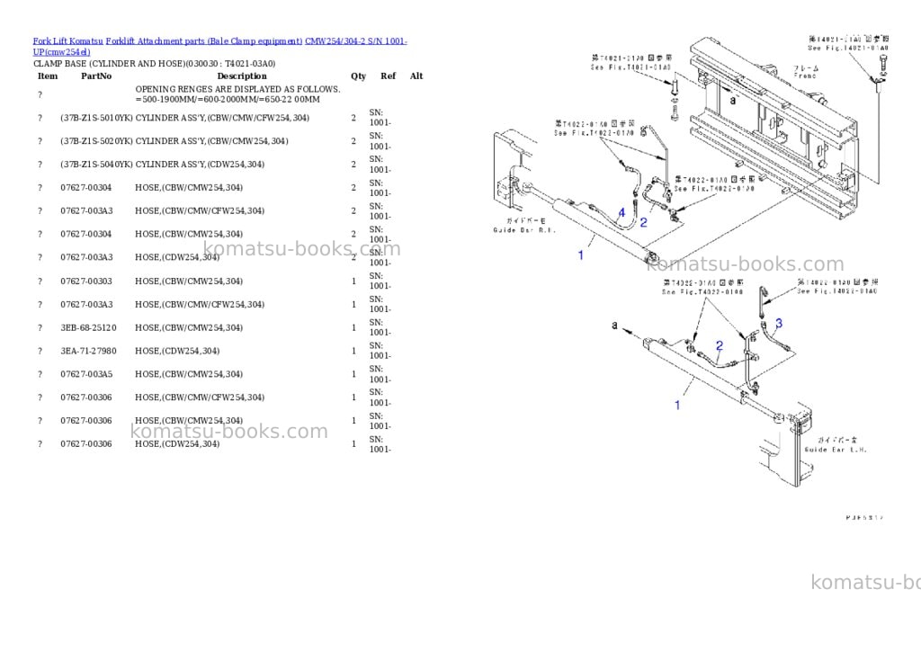 Komatsu cmw254/304-2 s/n 1001-up Parts catalog cover Page 2 Komatsu cmw254/304-2 s/n 1001-up Parts catalog cover Page 2
