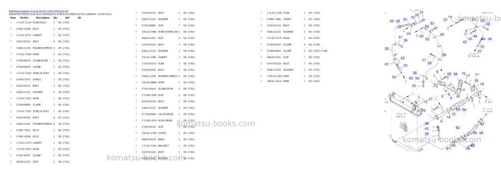 Komatsu d155a-2a s/n 57001-up Parts catalog cover Page 5 Komatsu d155a-2a s/n 57001-up Parts catalog cover Page 5