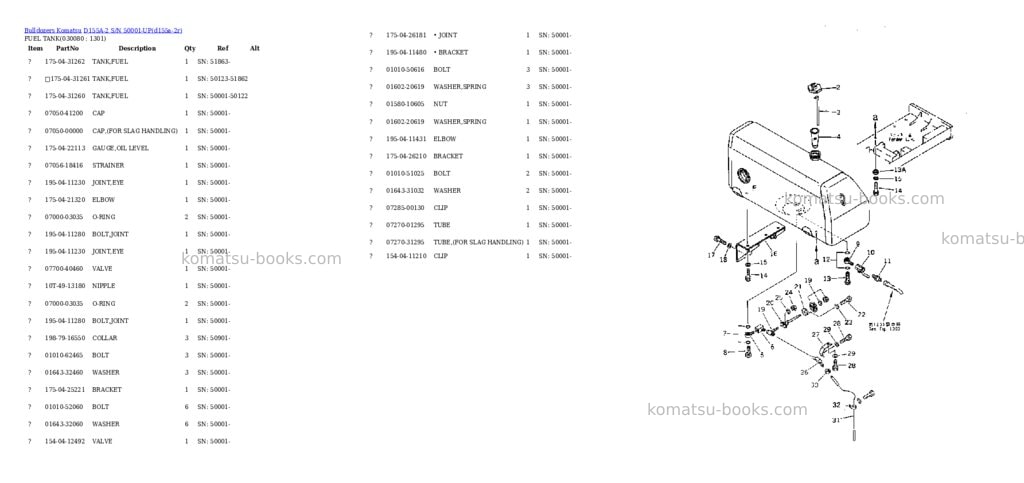 Komatsu d155a-2 s/n 50001-up Parts catalog cover Page 7 Komatsu d155a-2 s/n 50001-up Parts catalog cover Page 7