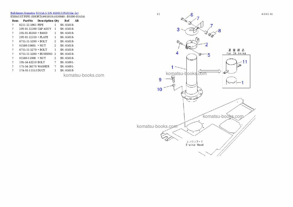 Komatsu d155a-5 Каталог запчастей обложка Страница 3