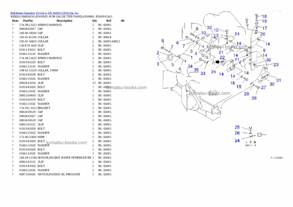 Komatsu d155a-5 Каталог запчастей обложка Страница 5