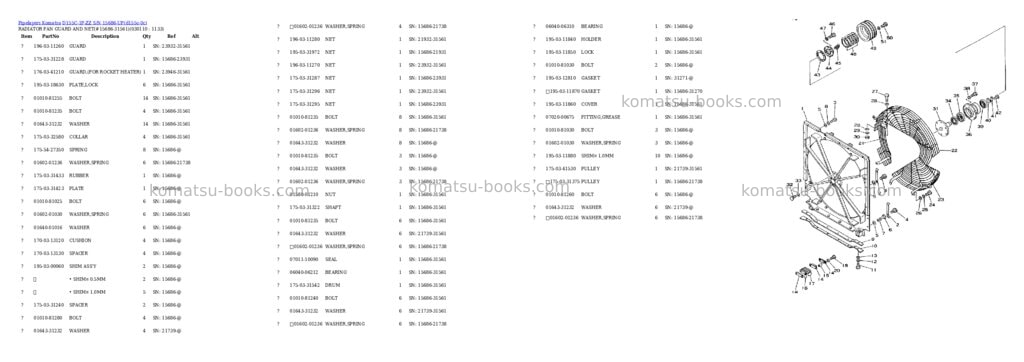 Komatsu d155c-1p-zz s/n 15686-up Parts catalog cover Page 10