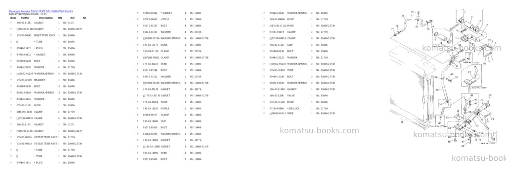 Komatsu d155c-1p-zz s/n 15686-up Parts catalog cover Page 9