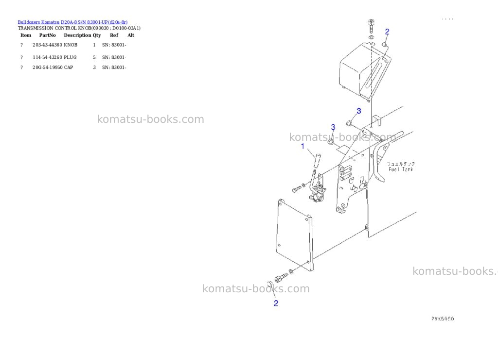 Komatsu d20a-8 s/n 83001-up Parts catalog cover Page 9 Komatsu d20a-8 s/n 83001-up Parts catalog cover Page 9
