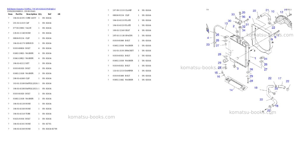 Komatsu d20pll-7-m s/n 62454-up Parts catalog cover Page 3