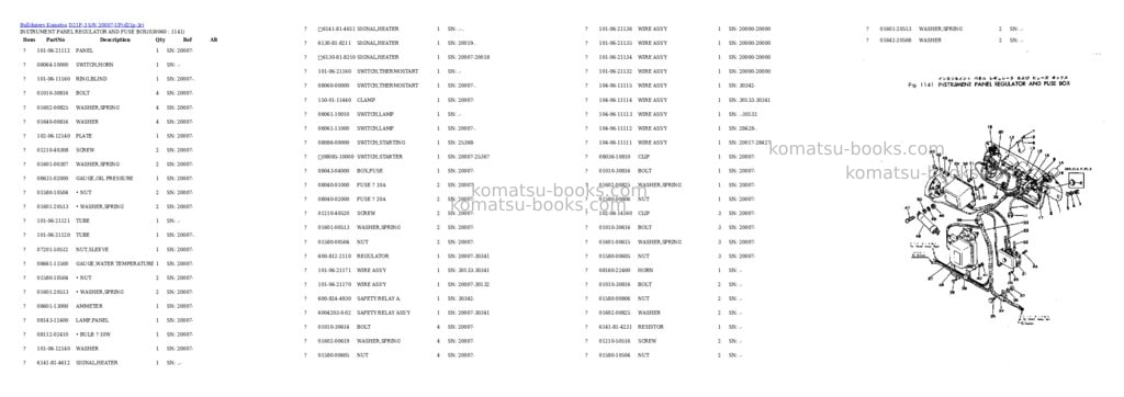 Komatsu d21p-3 s/n 20007-up Parts catalog cover Page 5 Komatsu d21p-3 s/n 20007-up Parts catalog cover Page 5
