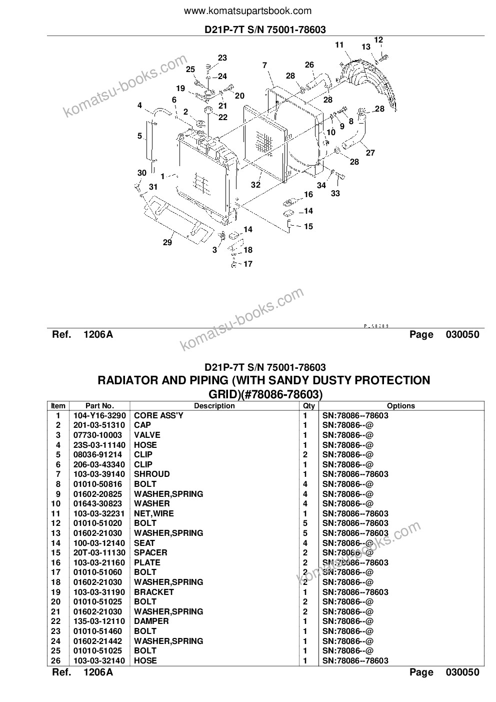 Komatsu d21p-7t s/n 75001-78603 Parts catalog cover Page 10 Komatsu d21p-7t s/n 75001-78603 Parts catalog cover Page 10