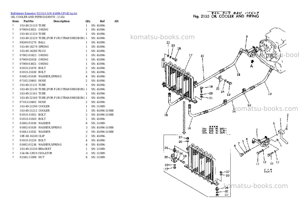 Komatsu d21q-5 s/n 45094-up Parts catalog cover Page 6 Komatsu d21q-5 s/n 45094-up Parts catalog cover Page 6