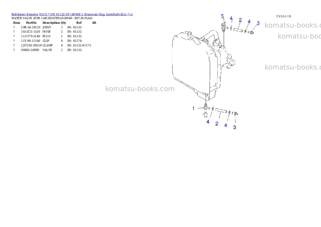 Komatsu d21s-7 s/n 61132-up 4d94e-1 emission eng. installed Parts catalog cover Page 3 Komatsu d21s-7 s/n 61132-up 4d94e-1 emission eng. installed Parts catalog cover Page 3