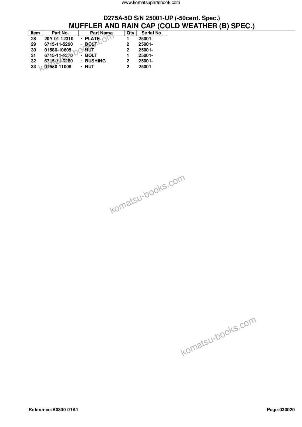 Komatsu d275a-5d s/n 25001-up -50cent. spec. Parts catalog cover Page 5 Komatsu d275a-5d s/n 25001-up -50cent. spec. Parts catalog cover Page 5