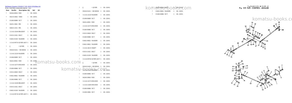 Komatsu d30am-17 s/n 32001-up Parts catalog cover Page 2