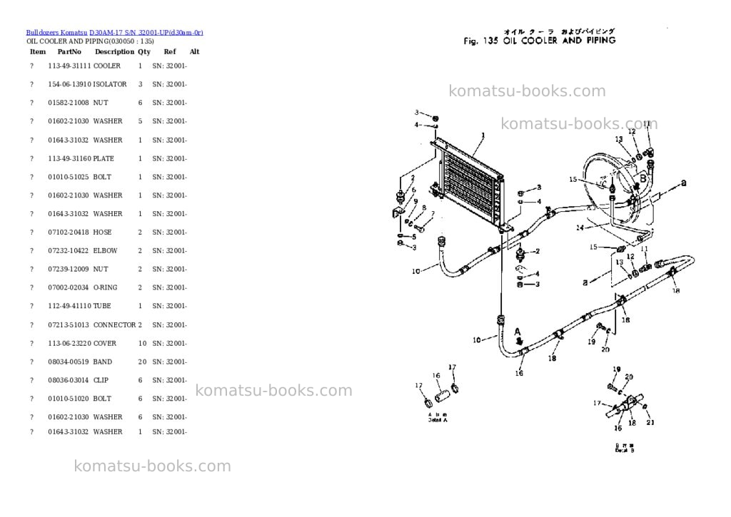 Komatsu d30am-17 s/n 32001-up Parts catalog cover Page 4