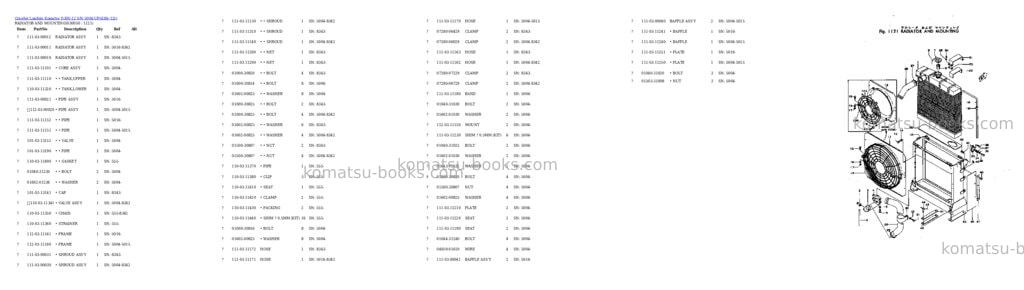 Komatsu d30s-12 s/n 5004-up chassis only Parts catalog cover Page 4
