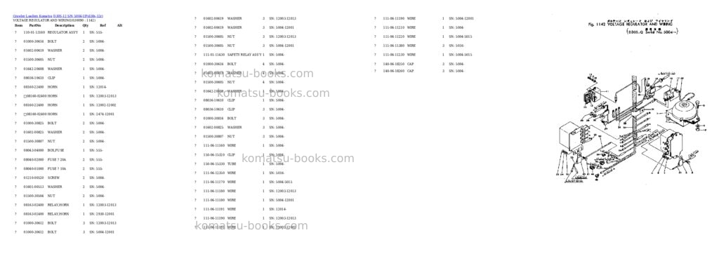 Komatsu d30s-12 s/n 5004-up chassis only Parts catalog cover Page 8