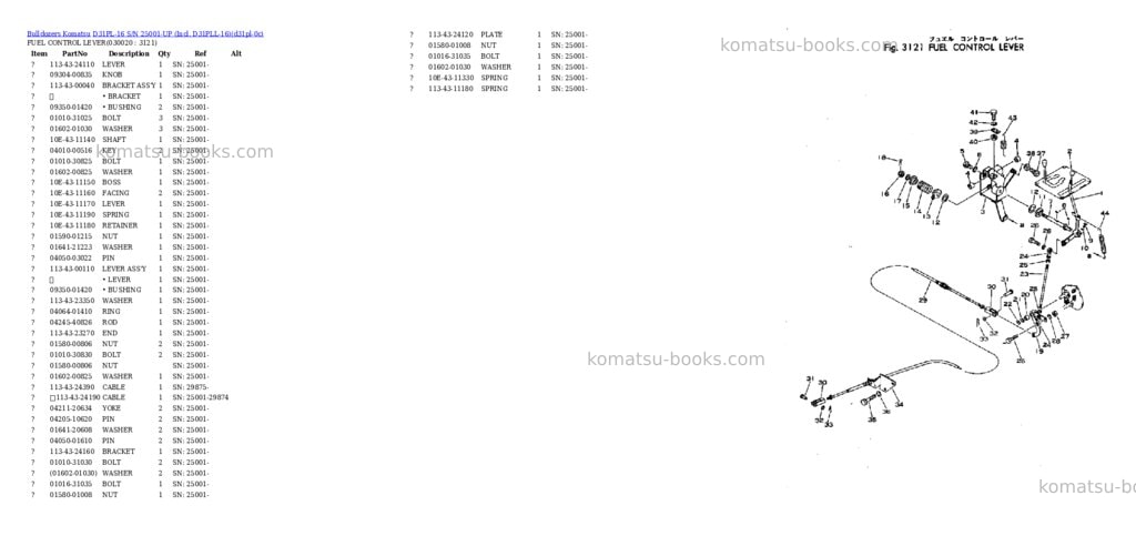 Komatsu D31PL-16 S/N 25001-UP (Incl. D31PLL-16) Parts catalog cover Komatsu D31PL-16 S/N 25001-UP (Incl. D31PLL-16) Parts catalog cover