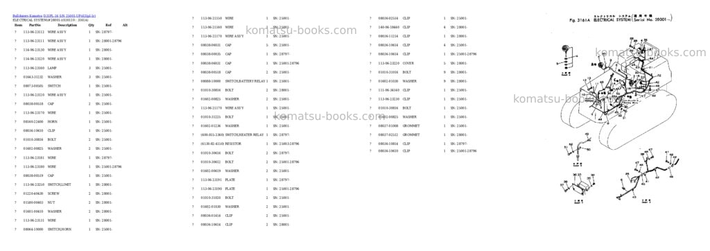 Komatsu d31pl-16 s/n 25001-up Parts catalog cover Page 10