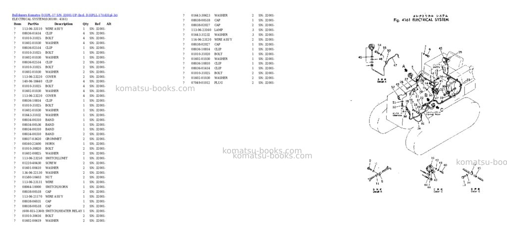 Komatsu d31pl-17 s/n 32001-up incl. d31pll-17 Parts catalog cover Page 9