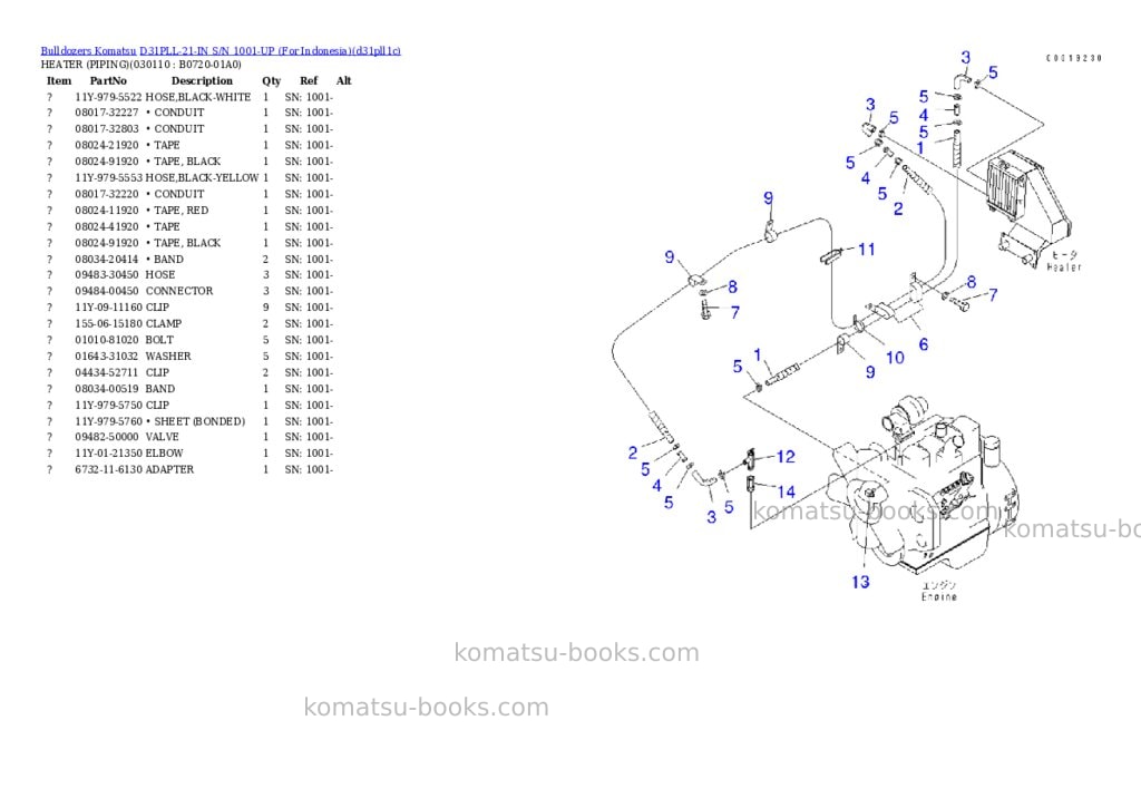 Komatsu d31pll-21-in s/n 1001-up for indonesia Parts catalog cover Page 10 Komatsu d31pll-21-in s/n 1001-up for indonesia Parts catalog cover Page 10