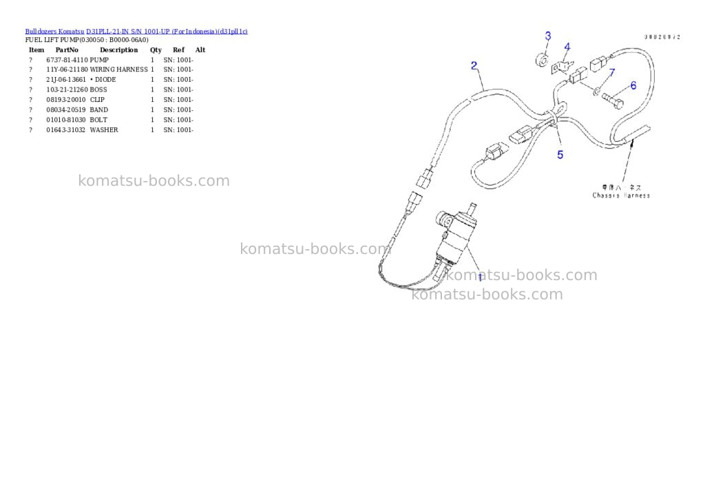 Komatsu d31pll-21-in s/n 1001-up for indonesia Parts catalog cover Page 4 Komatsu d31pll-21-in s/n 1001-up for indonesia Parts catalog cover Page 4