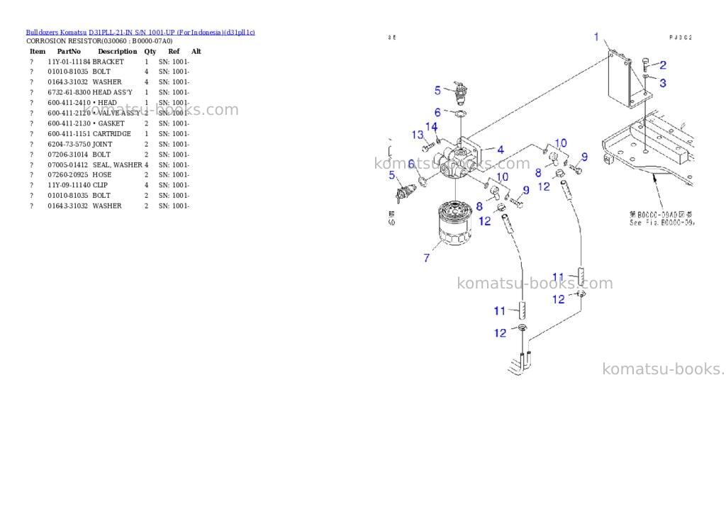 Komatsu d31pll-21-in s/n 1001-up for indonesia Parts catalog cover Page 5 Komatsu d31pll-21-in s/n 1001-up for indonesia Parts catalog cover Page 5