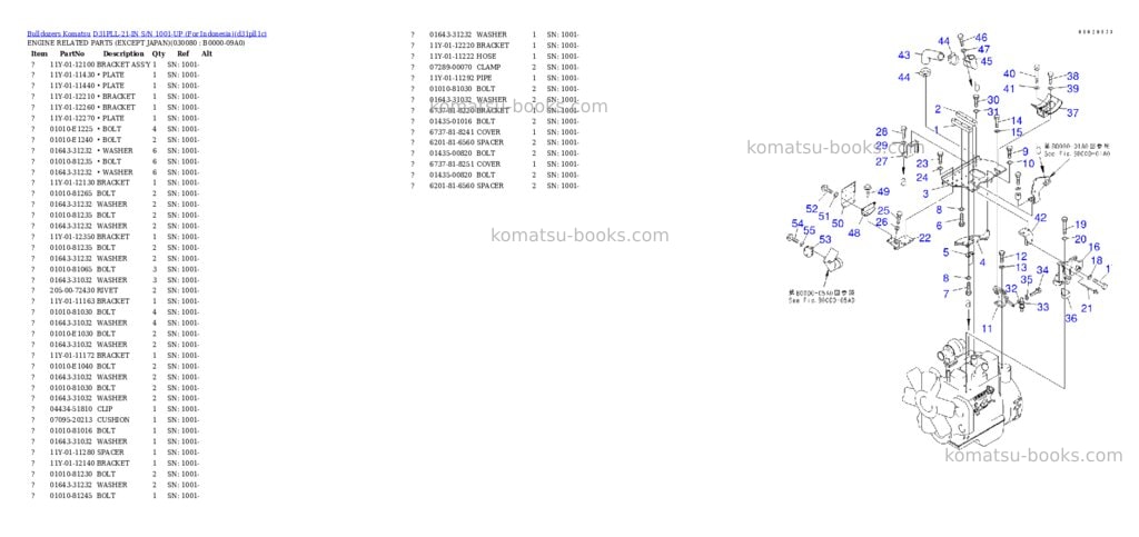 Komatsu d31pll-21-in s/n 1001-up for indonesia Parts catalog cover Page 7 Komatsu d31pll-21-in s/n 1001-up for indonesia Parts catalog cover Page 7