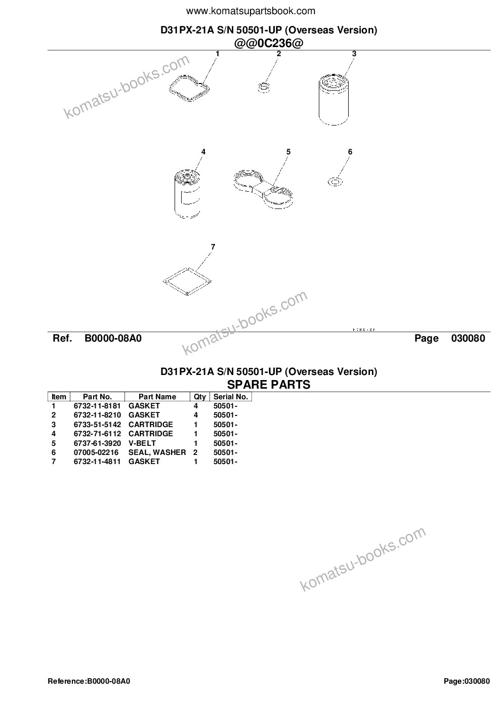 Komatsu d31px-21a s/n 50501-up overseas version Parts catalog cover Page 10 Komatsu d31px-21a s/n 50501-up overseas version Parts catalog cover Page 10