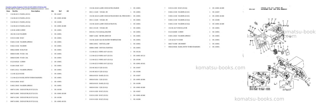 Komatsu d31q-18 s/n 40001-up Parts catalog cover Page 10