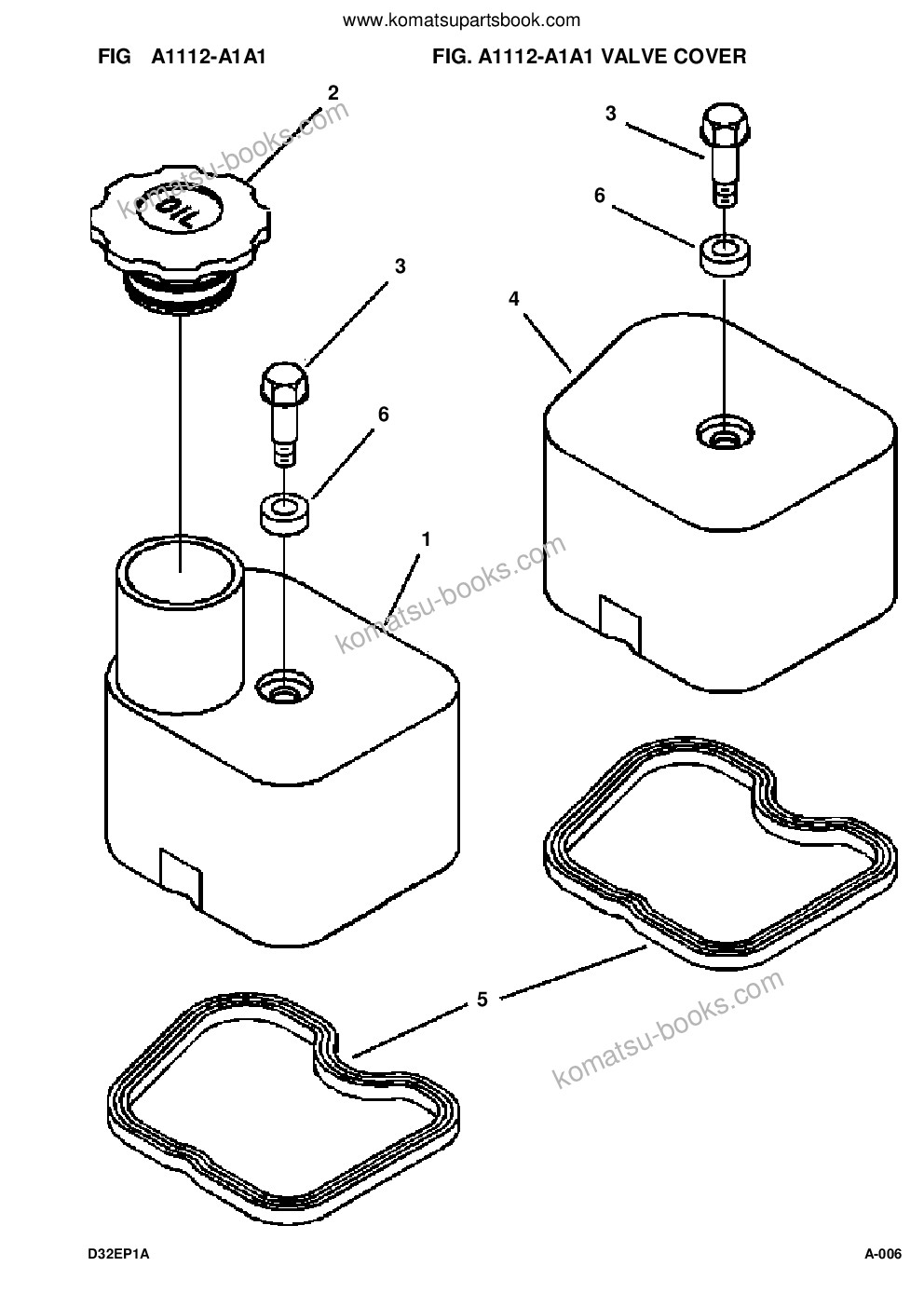 Komatsu d32e-1a/p-1a s/n p076093-up Parts catalog cover Page 8