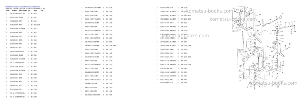 Komatsu d355a-3x s/n 1010-up Parts catalog cover Page 5