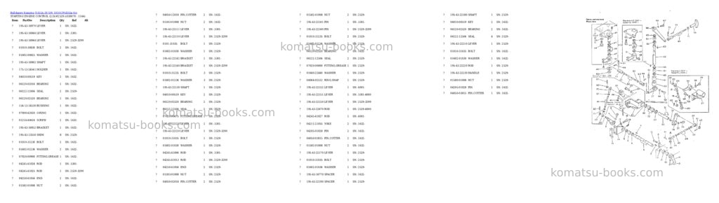 Komatsu d355a-3x s/n 1010-up Parts catalog cover Page 6