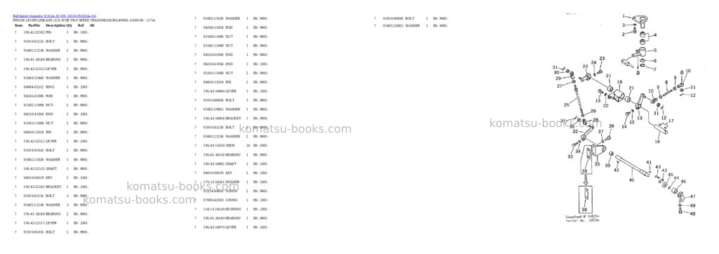 Komatsu d355a-3x s/n 1010-up Parts catalog cover Page 9