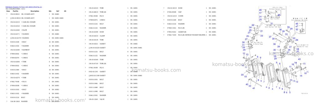 Komatsu d375a-2 s/n 16001-up Parts catalog cover Page 5