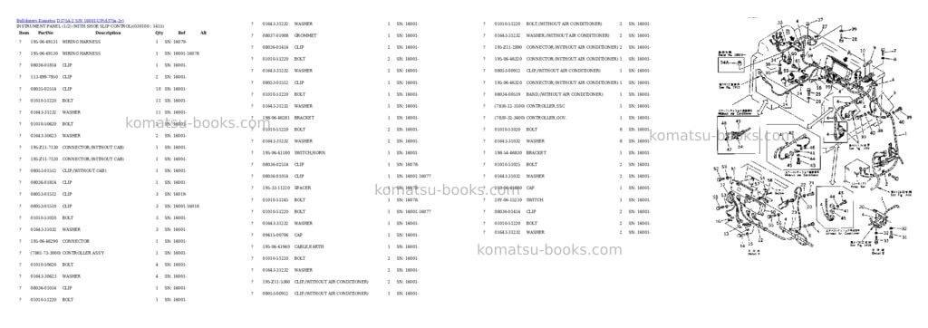 Komatsu d375a-2 s/n 16001-up Parts catalog cover Page 9