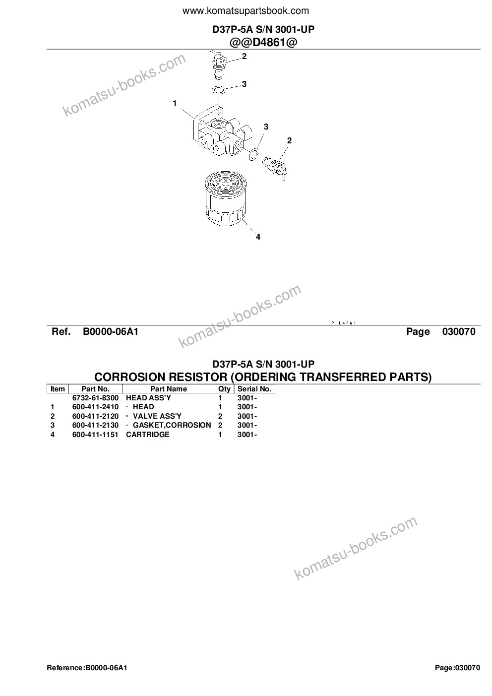 Komatsu D37P-5A S/N 3001-UP Parts catalog cover Page 9 Komatsu D37P-5A S/N 3001-UP Parts catalog cover Page 9