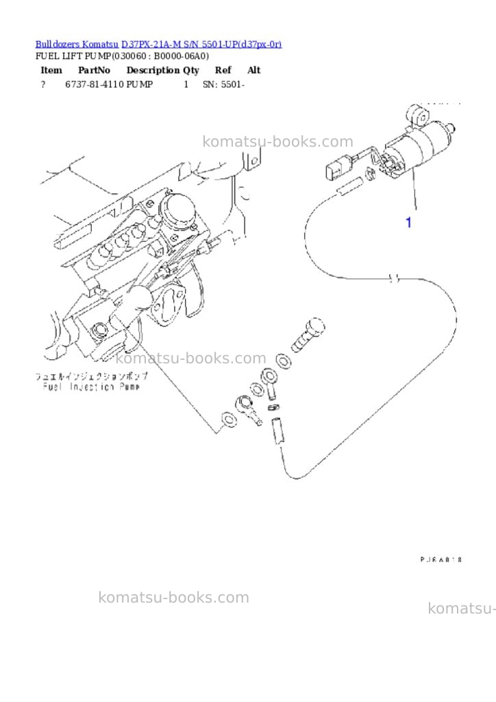 Komatsu d37px-21a-m s/n 5501-up Parts catalog cover Page 5 Komatsu d37px-21a-m s/n 5501-up Parts catalog cover Page 5