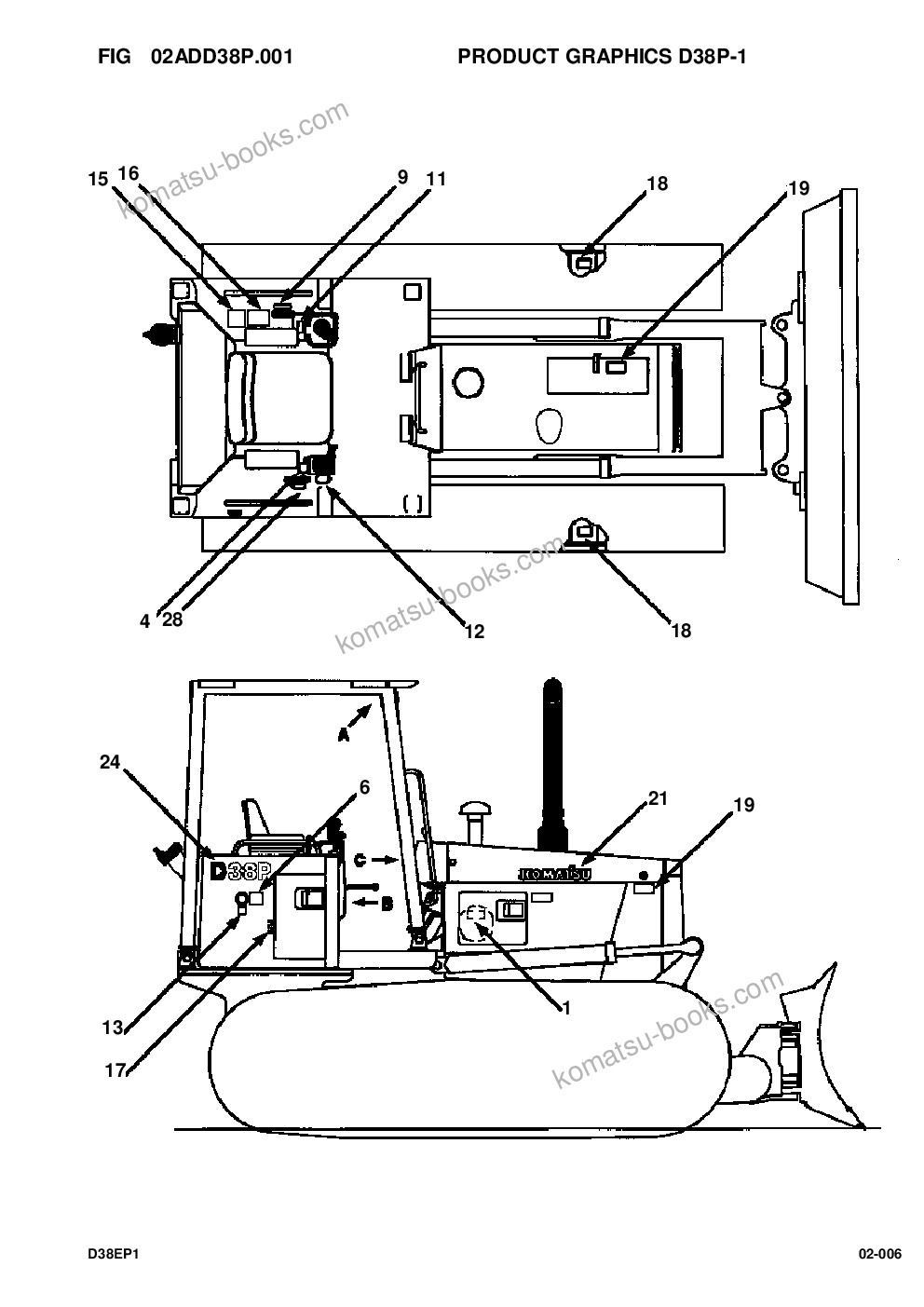 Komatsu d38e-1/p-1 s/n p085501-p085798 Parts catalog cover Page 7 Komatsu d38e-1/p-1 s/n p085501-p085798 Parts catalog cover Page 7