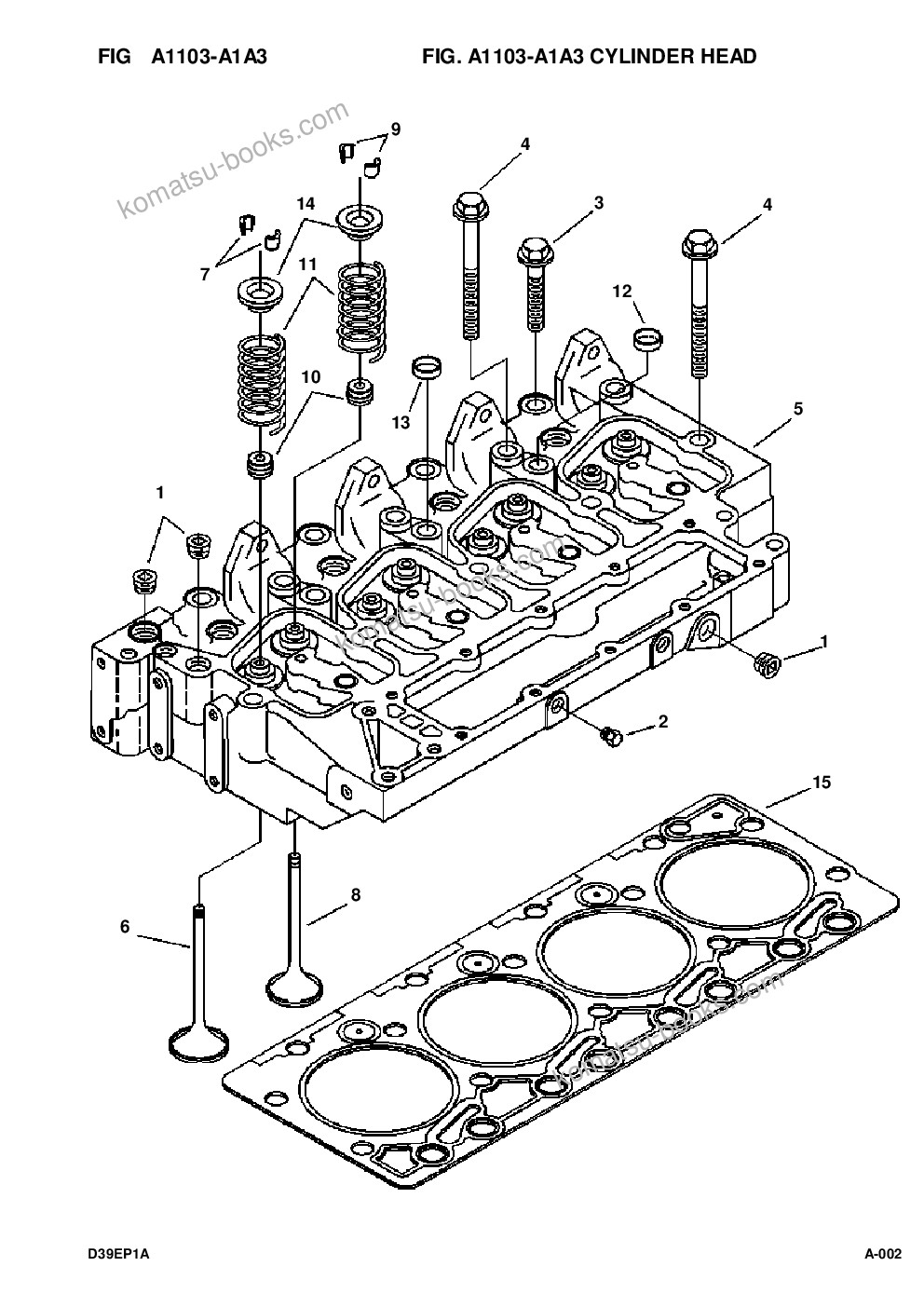 Komatsu d39e-1a/p-1a s/n p096338-up Parts catalog cover Page 4