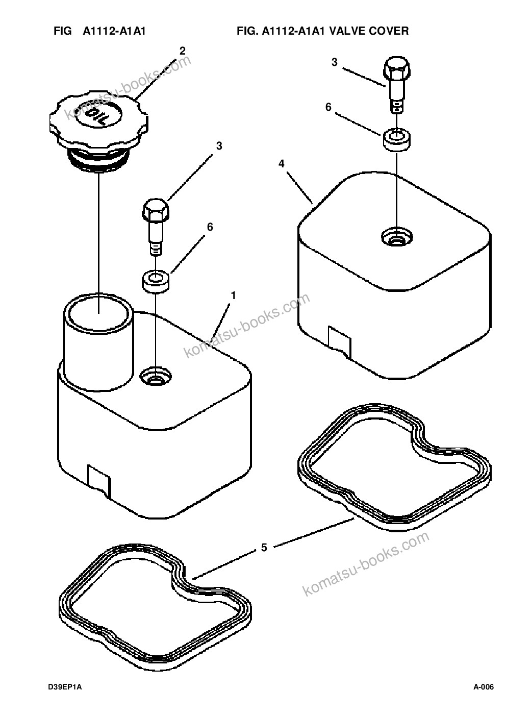 Komatsu d39e-1a/p-1a s/n p096338-up Parts catalog cover Page 8