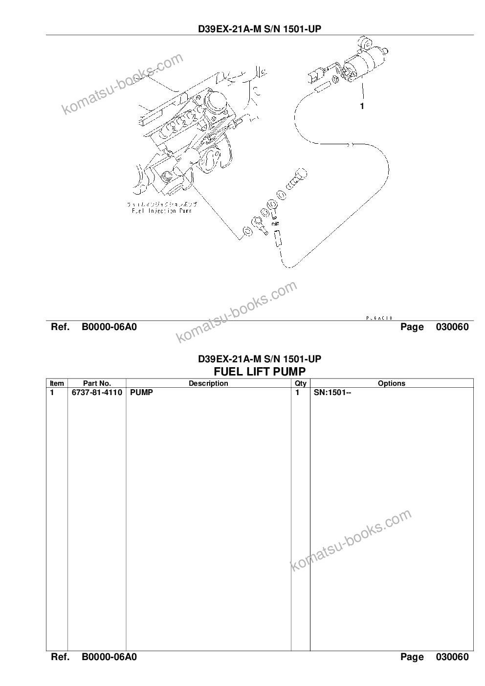 Komatsu d39ex-21a-m s/n 1501-up Parts catalog cover Page 8 Komatsu d39ex-21a-m s/n 1501-up Parts catalog cover Page 8